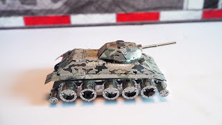 Timelapse Handmade Assembly Tank 3D Metal model