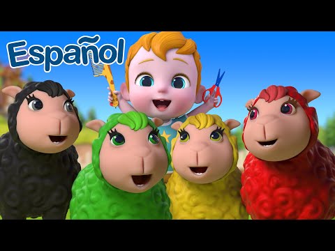 Baa Baa Ovejas Coloridas | Aprende la canción del color | Español | canciones Infantiles