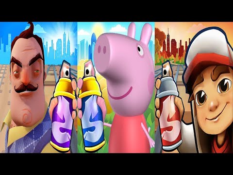 Subway Surfers Vancouver 2024 Ginger Vancouver Surfer vs Hello Neighbor vs Peppa Pig Run Gameplay HD