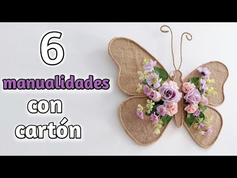 6 Geniales Ideas de Manualidades con Cartón Reciclado!  ♻️ Ideias Com Papelão.