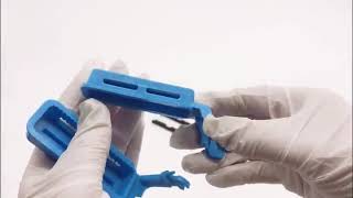 Articulador\Verticulador dental descartável azul, produtos dentais de laboratório | Oclusão e DTM