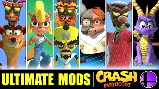 Crash Bandicoot Mods in SMASH ULTIMATE! (Ft. Spyro)