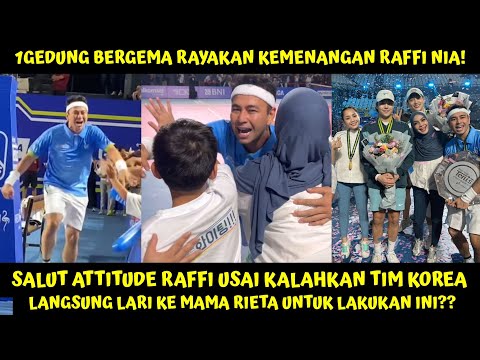 MOMEN HARU RAFFI LAKUKAN INI KE MAMA TIETA USAI KALAHKAN TIM KOREA DI LAGI2 TENIS, NAGITA MEWEK?