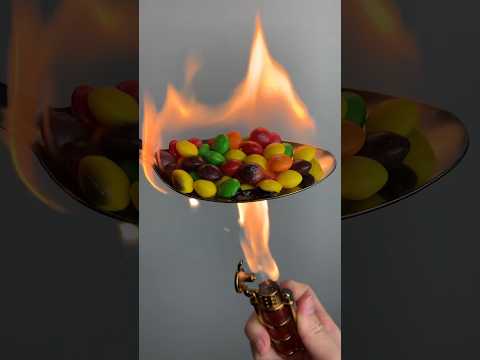 Lighter 🆚 Rainbow Candies 🍬 - Wait for 100% 😳