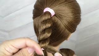 Trenza de 2 cabos - Trenzas para principiantes - Trenzas para niñas