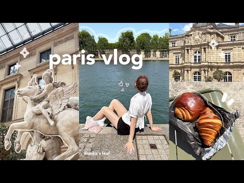 paris vlog 🥐 my first visit to france, solo day, vintage shopping, art museums, food & eiffel tower