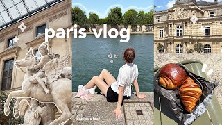 paris vlog 🥐 my first visit to france, solo day, vintage shopping, art museums, food & eiffel tower