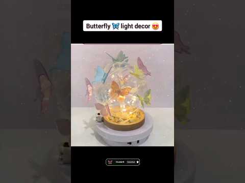 plastic bottle craft | plastic bottle   butterfly light decor 🦋 |#shorts #viralvideo #diy #butterfly
