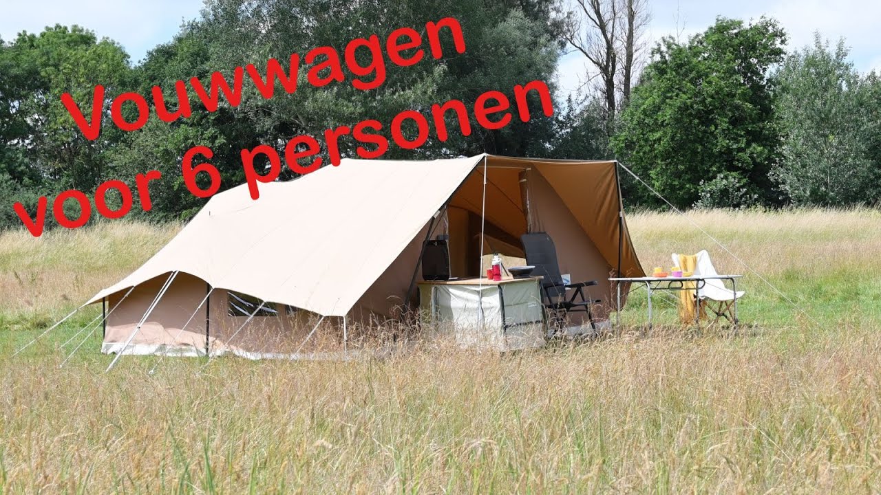 Violist XL Vouwwagen voor 6 personen een echte gezinsvouwwagen