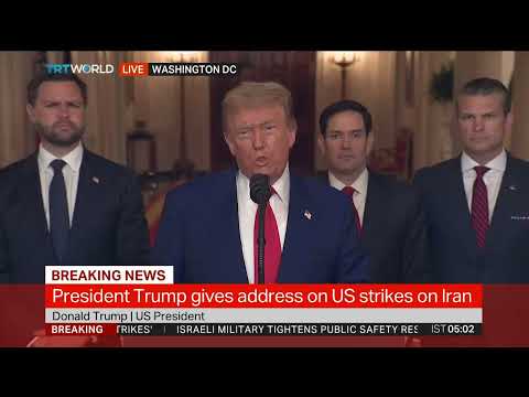 Trump Speaks On US Strikes On Iran