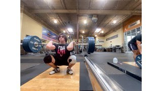 Attempting a 270 pound clean 8 times
