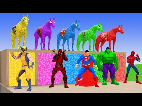 Long Slide Game With Elephant Gorilla Buffalo Hippopotamus Tiger 3d Animal Game Funny 3d Animals