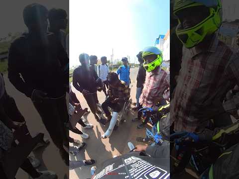 Bike accident🥲friends never leave u at any bad situation🥹💔Mtvsr15 accident #noissyrider #ytshort