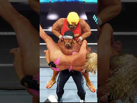 🔥Hollywood Hulk Hogan vs Nikkita🔥Part 1 #hulkhogan #wwe #wwe2k25 #wweraw #nwo #viral #wrestlemania