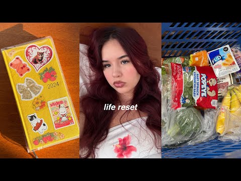 getting back into routine & healthy habits | dying my hair, planning, & yapping ofc 💆🏻‍♀️