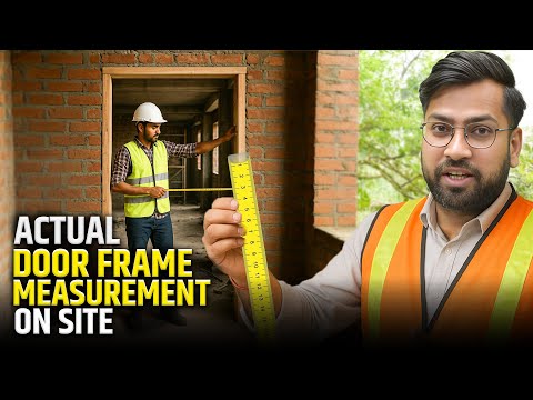 How to Calculate Door Frame Quantity on Site | Measurement, Drawing & Volume Estimation Explained