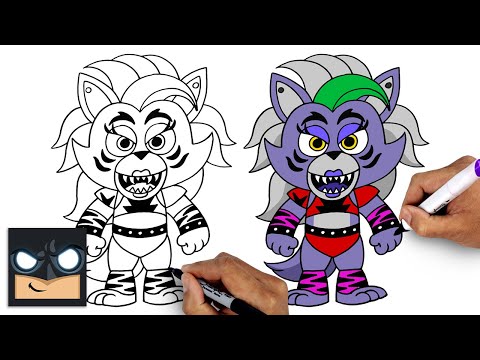 How To Draw Roxanne Wolf - Five Nights at Freddy\'s Security Breach