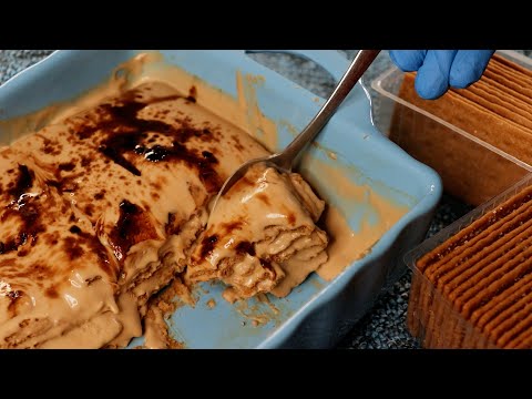 حلى فخم سجلوه عندكم لرمضان 🌙 حلى كريمة النسكافيه ب 4 مكونات فقط