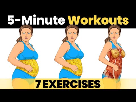 7 Best Standing Exercises | Belly Fat Workout To Lose Weight Fast At Home FAST