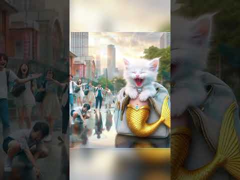 a golden mermaid kitten became champion# cute cats# funny cat# kitten