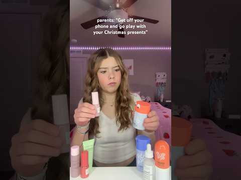 i ?? my Christmas presents ? | #fypシ #preppy #skincare #teen #trending #viral #comedy #shorts