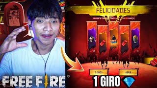 ASÍ OBTUVE A ITACHI😱con UN SOLO GIRO!! Free Fire 