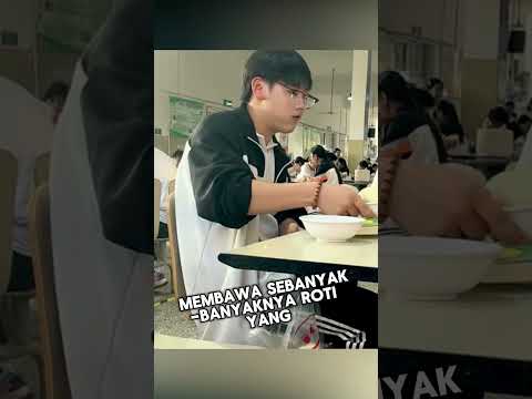 Siswa ini memanfaatkan program makan gratis dengan baik