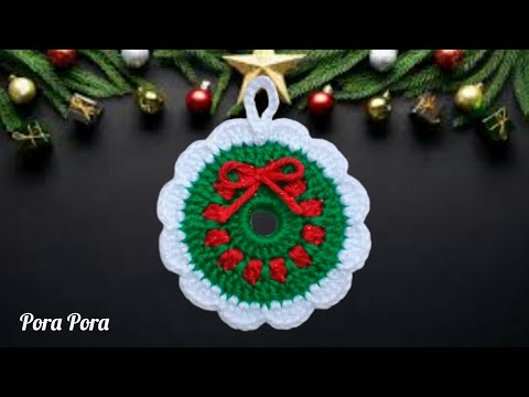 Crochet Christmas Wreath I Crochet Christmas Decorations I Crochet Christmas Ornaments