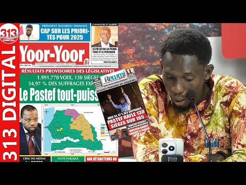 Revue de presse du Vendredi 22 Novembre 2024 avec Daouda Djigal