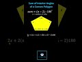 Understanding Interior Angles of a Pentagon