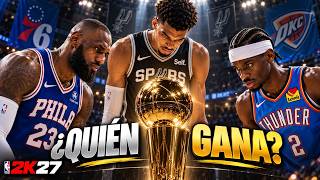 ¿QUIÉN GANARÁ LA NBA? ¡SIMULÉ la TEMPORADA ENTERA en NBA 2K27!