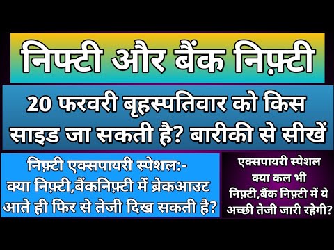 निफ़्टी,बैंकनिफ्टी में कल किस लेवल से गिरावट हो सकती है?Nifty & BankNifty Prediction for Thursday