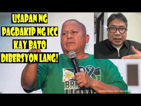 SEN BATO PAGPALAGANAP NA POSIBLENG PAGDAKIP NG ICC DIBERSYON LANG SA HARAP NA KONTROBERSYA NI LIZA!