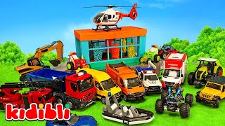 Eğlenceli Slime ve Çamur Yıkama! 🚗💦 Oyuncak Arabalar, Kamyonlar ve Traktörlerle Eğlence | Kidibli