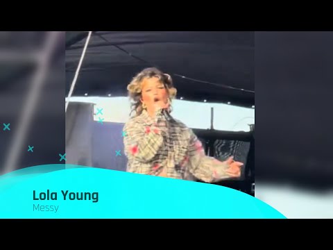 Lola Young sings "Messy" live at the Open’er Festival in Gdynia, Poland.