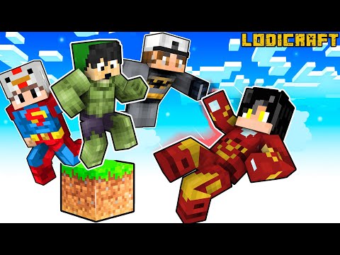 PLAYING One Block as SUPERHEROES in MINECRAFT | Minecraft Tagalog