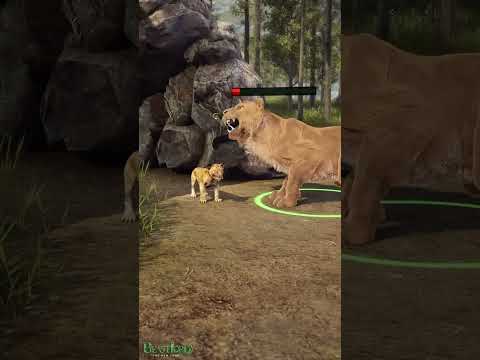 Lioness Fights Alone After Lion's Sacrifice to Save Their Cub #lion #animals #games
