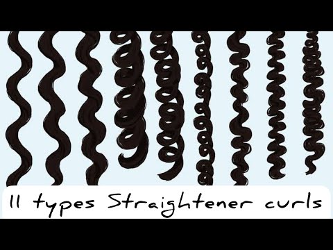 11 type of curls using STRAIGHTENER #curls