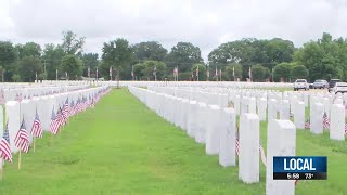 YouTube video thumbnail: Memorial Day Ceremony Honors Fallen Service Members at Louisiana National Cemetery