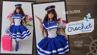 Vestido de marinheira para bonecas - Passo a passo ⚓ Delphina