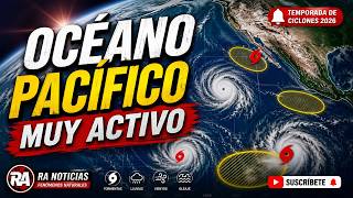 🌊 ¡El océano Pacífico se mantiene muy activo! 🌀
