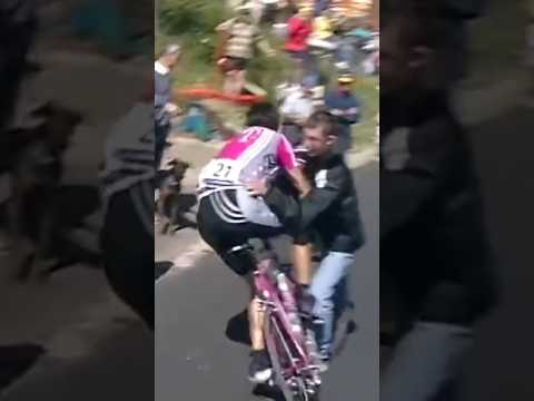 Un spectateur l'a renversé alors qu'il allait gagner l'étape !