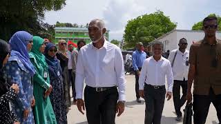 President attends HDh. Kumundhoo Health Centre extension building construction commencement