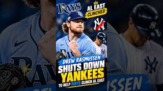Drew Rasmussen Shuts Down Yankees as Rays Clinch AL East!