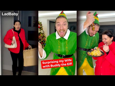 Surprising my Wife with Buddy the Elf 🤣🎄