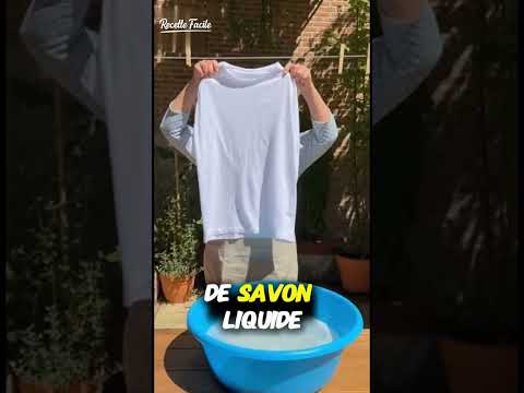 Blanchissez votre linge sans produits chimiques.