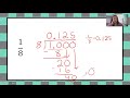 Converting Fractions to Decimals through Long Division