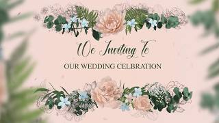 Wedding Invitation |  English Wedding Invitation | luxury wedding After effects Templates |