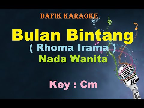 Bulan Bintang (Karaoke) Rhoma Irama Nada Wanita / Cewek Female Key Cm