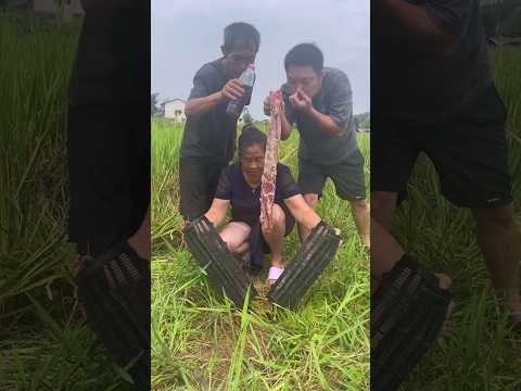 unbelievable fish catching with beef bait #fishing